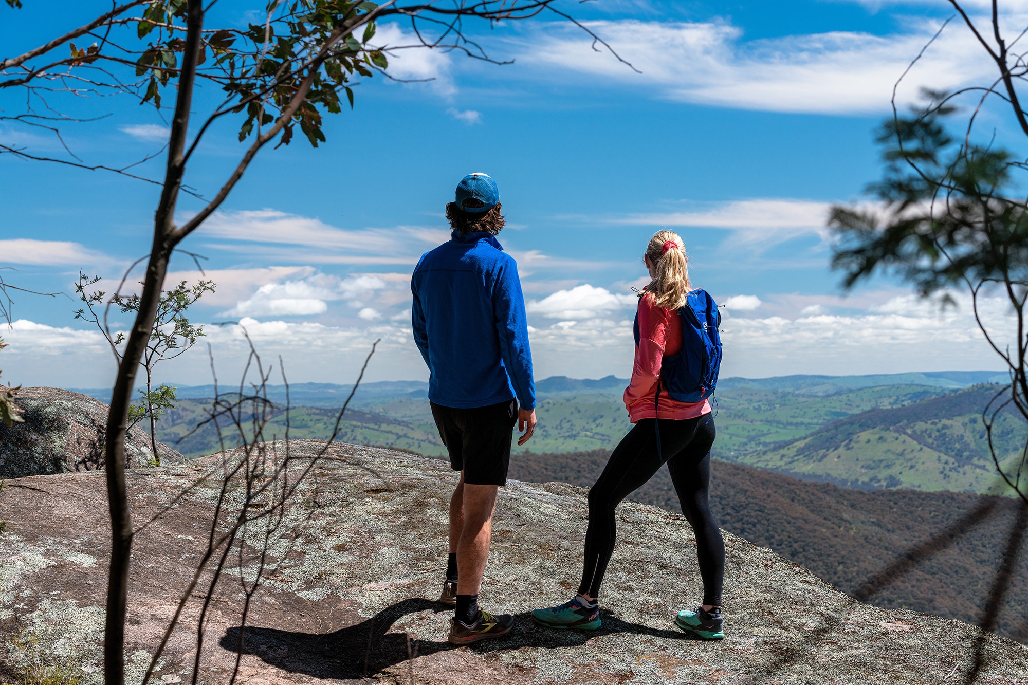 Conic rocks lookout walk view